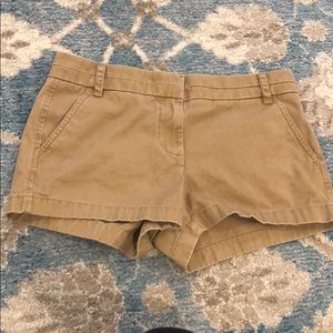 Jcrew 3” honey brown chino shorts SZ 4
